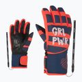 Detské lyžiarske rukavice ZIENER Liwa Aquashield PR fiery red 7