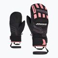 Detské lyžiarske rukavice ZIENER Luron Aquashield PR Mitten black/pink vaňu