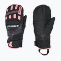 Detské lyžiarske rukavice ZIENER Luron Aquashield PR Mitten black/pink vaňu
