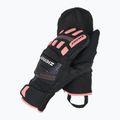 Detské lyžiarske rukavice ZIENER Luron Aquashield PR Mitten black/pink vaňu