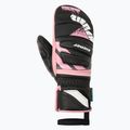 Detské lyžiarske rukavice Ziener Lopaki-Z AS PR Mitten black/pink vanilla 2