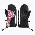 Detské lyžiarske rukavice ZIENER Lavalino-Z Aquashield AW Mitten black/red leo