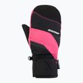 Detské lyžiarske rukavice ZIENER Luuki-Z Aquashield black/pop pink 2