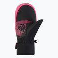 Detské lyžiarske rukavice ZIENER Luuki-Z Aquashield black/pop pink 3