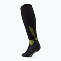 Dámske kompresné ponožky CEP Run Tall 5.0 black/lime 3