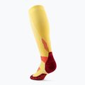 Dámske kompresné ponožky CEP Run Tall 5.0 marigold/burgundy 3