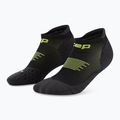 Dámske kompresné ponožky CEP Run No Show 5.0 black/lime