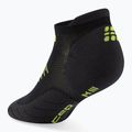 Dámske kompresné ponožky CEP Run No Show 5.0 black/lime 3