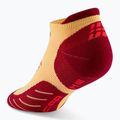 Dámske kompresné ponožky CEP Run No Show 5.0 marigold/burgundy 3