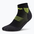 Dámske kompresné ponožky CEP Run Low Cut 5.0 black/lime 2