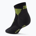 Dámske kompresné ponožky CEP Run Low Cut 5.0 black/lime 3