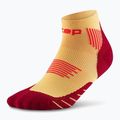 Dámske kompresné ponožky CEP Run Low Cut 5.0 marigold/burgundy 2
