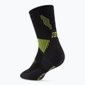 Dámske kompresné ponožky CEP Run Mid Cut 5.0 black/lime 3