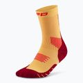 Dámske kompresné ponožky CEP Run Mid Cut 5.0 marigold/burgundy 2