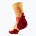 Dámske kompresné ponožky CEP Run Mid Cut 5.0 marigold/burgundy 3