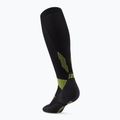 Pánske kompresné  ponožky CEP Run Tall 5.0 black/lime 3