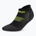 Pánske kompresné  ponožky CEP Run No Show 5.0 black/lime 2