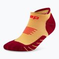 Pánske kompresné  ponožky CEP Run No Show 5.0 marigold/burgundy 2