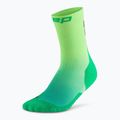 Pánske kompresné  ponožky CEP Run Edt. Gradient Mid Cut Compression 5.0 green/lime fade 2