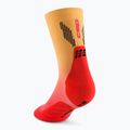 Pánske kompresné  ponožky CEP Run Edt. Gradient Mid Cut Compression 5.0 red/marigold fade 3