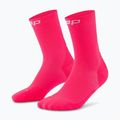 Pánske kompresné ponožky CEP Run Mid Cut 5.0 pink