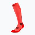 Dámske kompresné ponožky CEP Run Tall 5.0 neon coral 2
