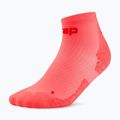 Pánske kompresné ponožky CEP Ultralight Low Cut 4.0 neon coral/red 2