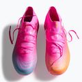 Detské kopačky  PUMA Future 9 Pro FG/AG Jr poison pink/puma wht/sun stream/bright aqua/puma blk 6