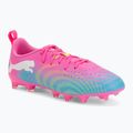 Detské kopačky  PUMA Future 9 Play FG/AG Jr poison pink/puma wht/sun stream/bright aqua/puma blk