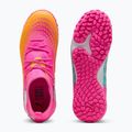 Detské kopačky  PUMA Future 9 Match TT + Mid Jr poison pink/puma wht/sun stream/bright aqua/puma blk 3