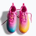 Detské kopačky  PUMA Future 9 Play TT poison pink/puma wht/sun stream/bright aqua/puma blk 6