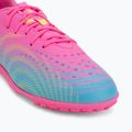 Detské kopačky  PUMA Future 9 Play TT poison pink/puma wht/sun stream/bright aqua/puma blk 7