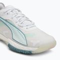 Dámske hádzanárske topánky PUMA Accelerate Nitro SQD 4 Game On puma white/baltic sea blue/fresh water 7