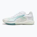 Dámske hádzanárske topánky PUMA Accelerate Nitro SQD 4 Game On puma white/baltic sea blue/fresh water 8