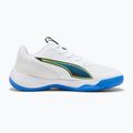 Detské hádzanárske topánky PUMA Accelerate 4 Game On Jr puma white/glowing red/ultra blue 9
