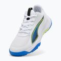 Detské hádzanárske topánky PUMA Accelerate 4 Game On Jr puma white/glowing red/ultra blue 10