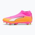 Detské kopačky  PUMA Ultra 6 Match+ LL FG/AG Jr poison pink/puma wht/sun stream/bright aqua/puma blk