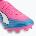 Detské kopačky  PUMA Ultra 6 Pro Jr FG/AG poison pink/puma wht/sunstream/bright aqua/puma blk 7