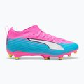 Detské kopačky  PUMA Ultra 6 Match FG/AG Jr poison pink/puma wht/sun stream/bright aqua/puma blk 3
