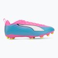 Detské kopačky  PUMA Ultra 6 Play FG/AG Jr poison pink/puma wht/sun stream/bright aqua/puma blk 2