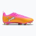 Detské kopačky  PUMA Ultra 6 Play FG/AG Jr poison pink/puma wht/sun stream/bright aqua/puma blk 2