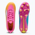 Detské kopačky  PUMA Ultra 6 Play FG/AG Jr poison pink/puma wht/sun stream/bright aqua/puma blk 6