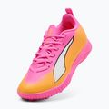 Detské kopačky  PUMA Ultra 6 Play TT Jr poison pink/puma wht/sun stream/bright aqua/puma blk 3