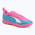 Detské kopačky  PUMA Ultra 6 Play TT Jr poison pink/puma wht/sun stream/bright aqua/puma blk