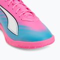 Detské kopačky  PUMA Ultra 6 Play It Jr poison pink/puma wht/sun stream/bright aqua/puma blk 7