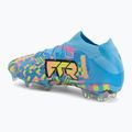 Kopačky PUMA Future 9 Ultimate Advanced Level FG puma white/blue glimmer/pink glimmer/yellow alert 3