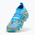 Detské kopačky PUMA Future 9 Match Advanced Level FG/AG Jr puma white/blue glimmer/pink glimmer/yellow alert 4