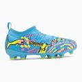 Detské kopačky PUMA Future 9 Match Advanced Level FG/AG Jr puma white/blue glimmer/pink glimmer/yellow alert 2