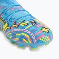 Detské kopačky PUMA Future 9 Match Advanced Level FG/AG Jr puma white/blue glimmer/pink glimmer/yellow alert 7