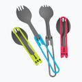 Skladacie náčinie Spork MSR 4 červená/ sivá/ modrá/ zelená sada príborov 2